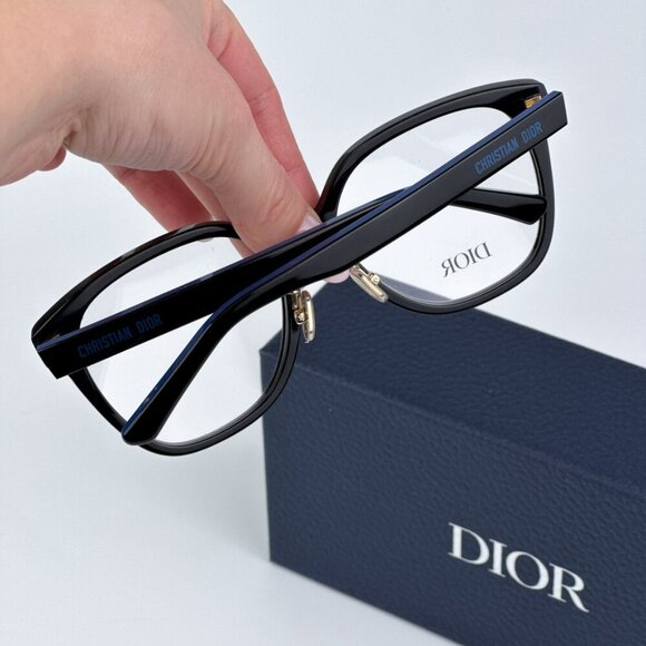 Dior LAPARISIENNEDIORO S3F 1000 BRAND NEW Eyeglasses Black Blue Women Geometric - Picture 4 of 10